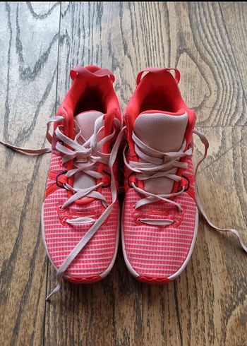 Pembe Baskılı Bağcıklı Basketbol Ayakkabısı - Görsel 2