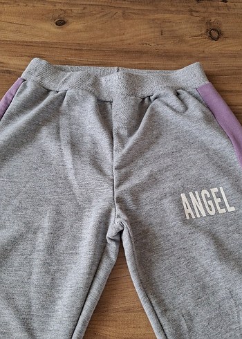 Gri Rahat Kesim Kız Eşofman Altı - Görsel 5