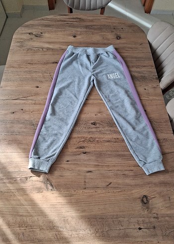 Gri Rahat Kesim Kız Eşofman Altı - Görsel 4