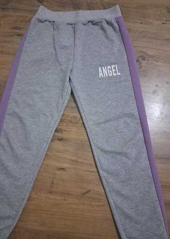 Gri Rahat Kesim Kız Eşofman Altı - Görsel 3