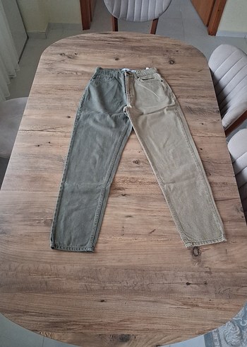 çift renkli bagy jean - Görsel 2