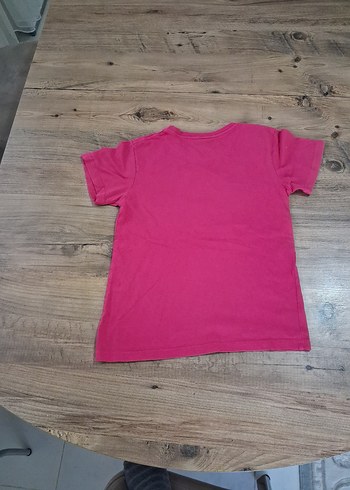 Baskılı Pembe Kız Çocuk Kısa Kollu Tişört - Görsel 4