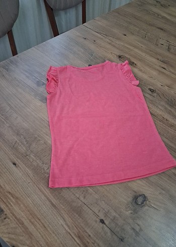 Kız Çocuk Pembe Unicorn Baskılı Tişört - Görsel 3