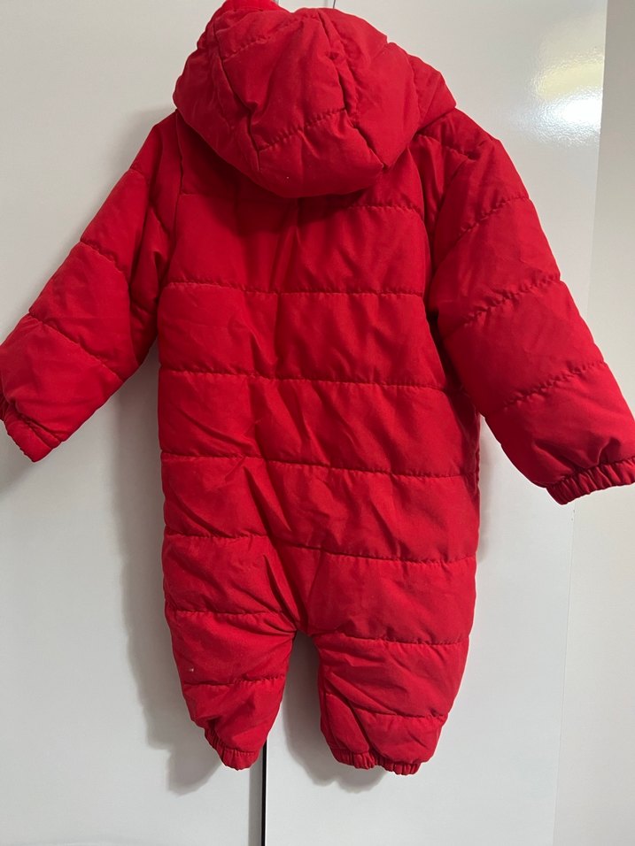 Kız Bebek Kırmızı astronot tulum - Görsel 2