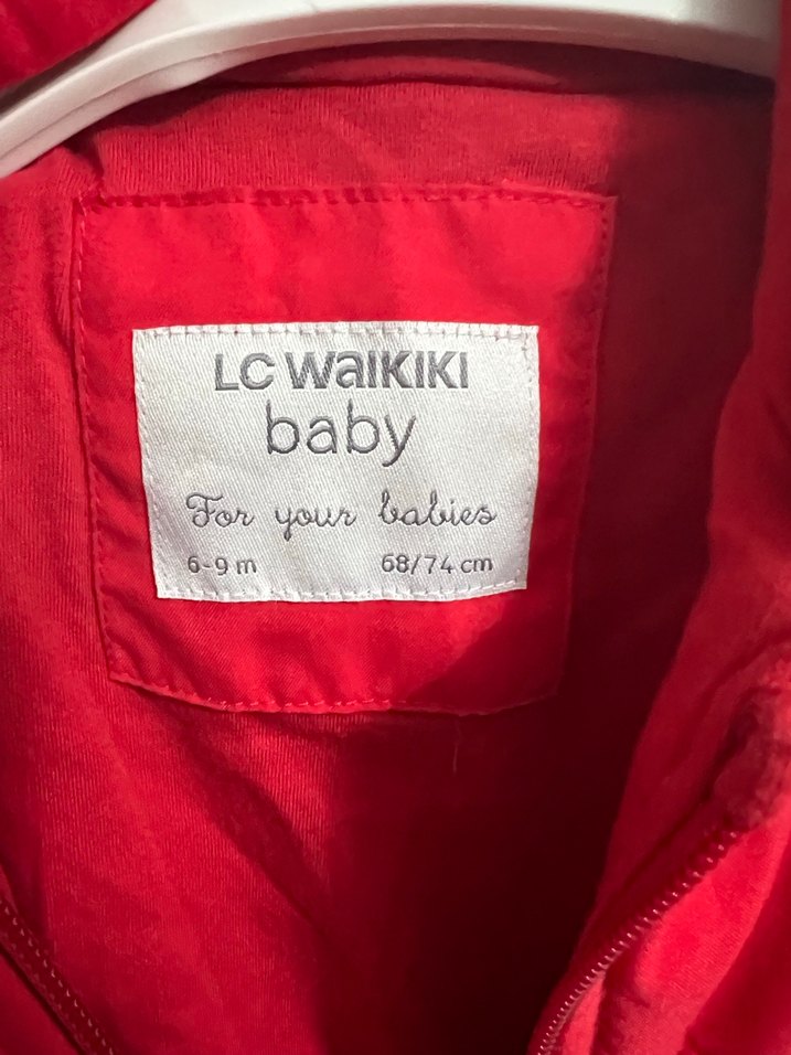 Kız Bebek Kırmızı astronot tulum - Görsel 4