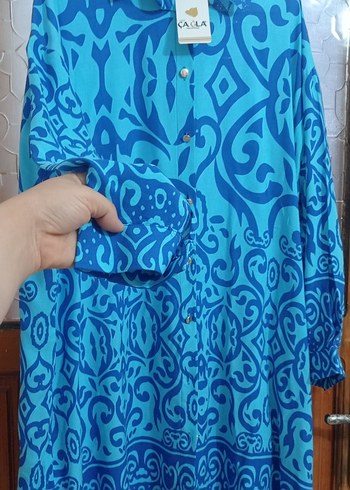 46 Beden mavi Renk viskon yazlık tunik 3xl