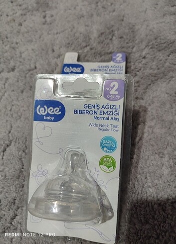 Beden çeşitli Renk Wee baby genşş ağızlı biberon emziği 6-18 ay no.2