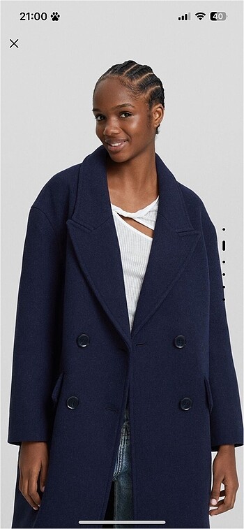 Bershka Kaşe kaban