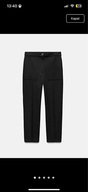 m Beden Zara pantolon