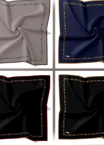 Siyah Gotik Kadın esarp - Görsel 2