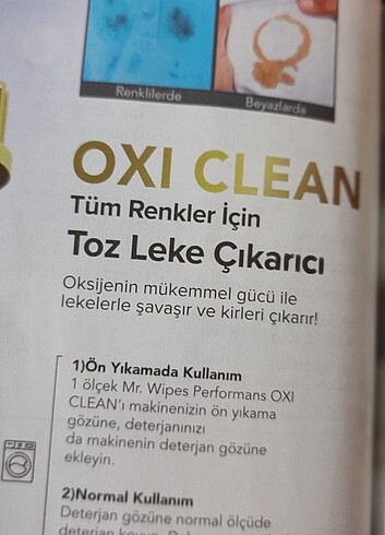 diğer Beden Mr, Wipes OXI CLEAN