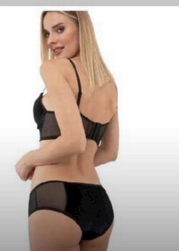 Venüs Siyah Gotik Mini Sütyen kilot takım