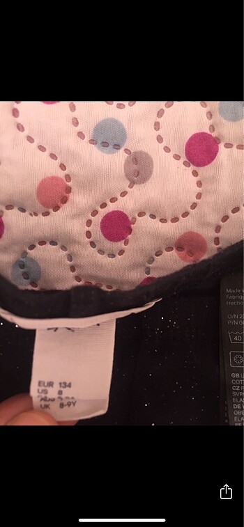 6 Yaş Beden siyah Renk H&M organik pamuk 2 tayt