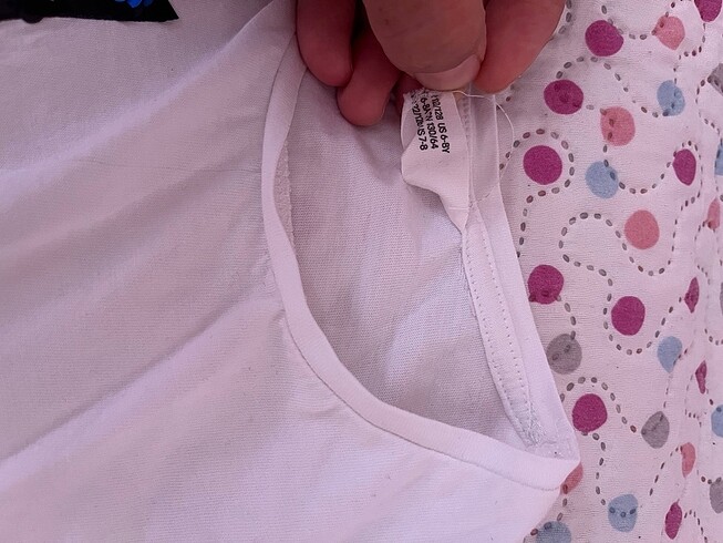 7 Yaş Beden çeşitli Renk 6-8 yaş 2 adet kız çocuk tshirt