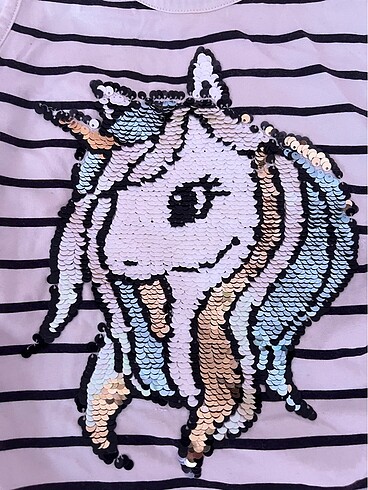H&M 6-8 yaş 2 adet kız çocuk tshirt