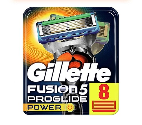 Gillette Fusion ProGlide Manuel/Power 5 Bıçaklı Tıraş Keyfi 8 li