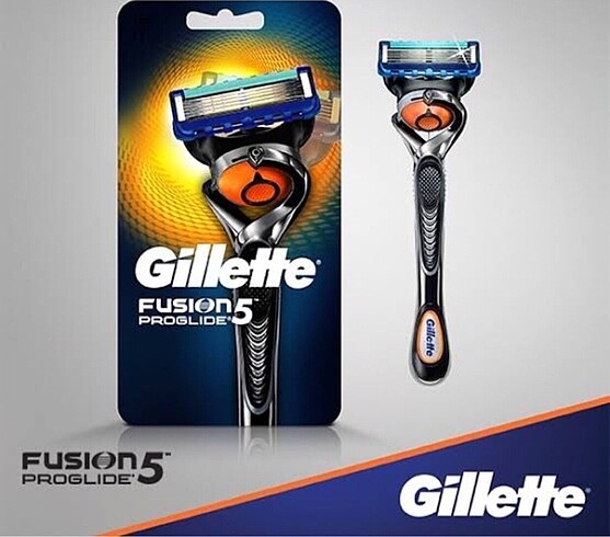 Gillette Fusion Proglide 5 Bıçaklı, Tıraş Makinası ve Kartuş.