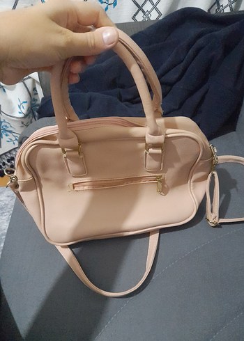 Bej Deri Kapitone Tokalı Kadın Çanta - Görsel 2