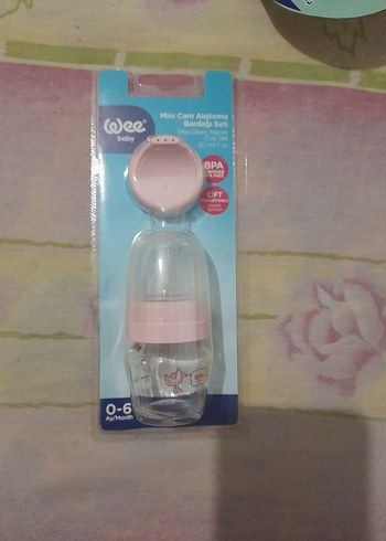 Pembe Bebek Cam Biberon 0-6 ay - Görsel 2