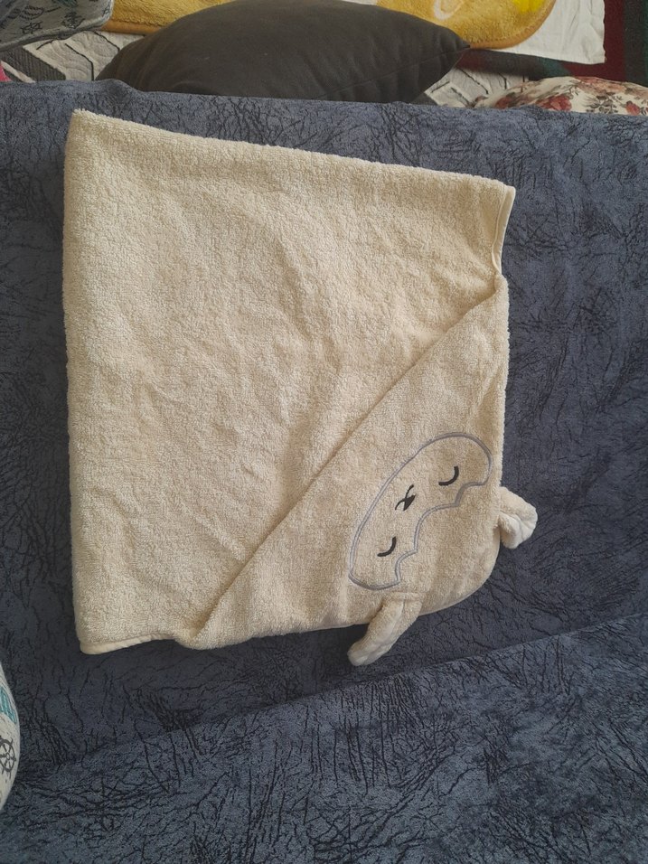 krem Çocuk Battaniyesi, Yumuşak Kumaş - Görsel 2