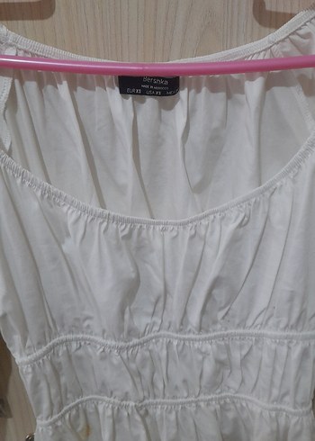 Beyaz Piliseli Kadın Bluz - Görsel 2