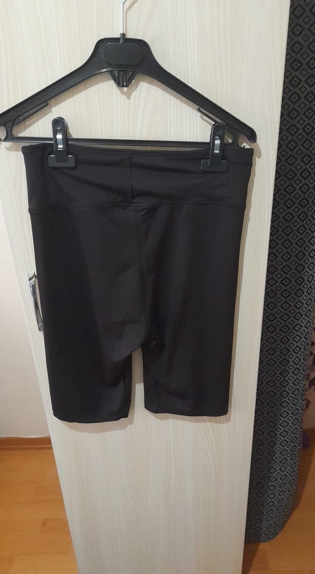 Siyah Kemerli Mini Spor Tayt - Görsel 2