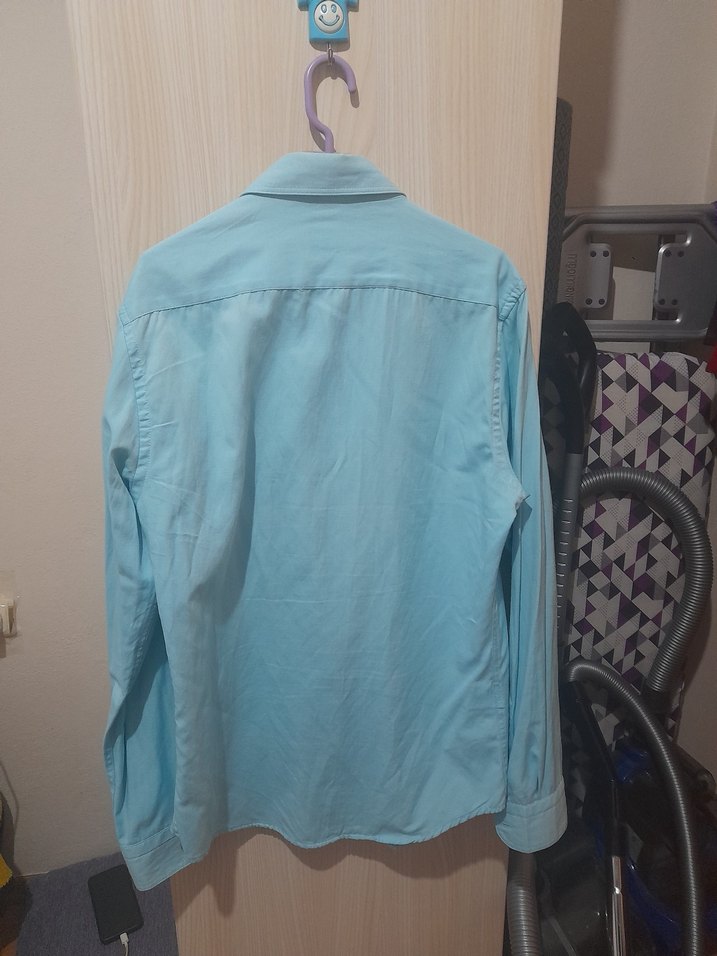 Tudors marka Mavi Uzun Kollu Erkek Gömlek - Görsel 2