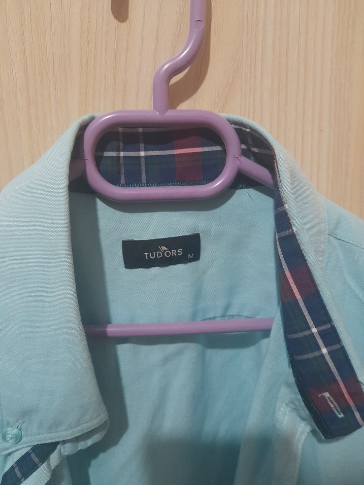 Tudors marka Mavi Uzun Kollu Erkek Gömlek - Görsel 3
