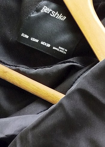 Bershka Siyah Fermuarlı Ceket - Görsel 6