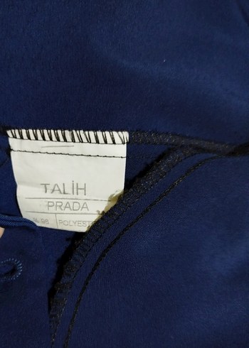 Düğmeli Lacivert Uzun Kadın Pardesü - Görsel 5