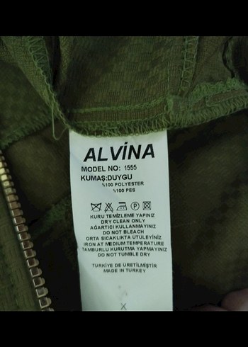 Kadın Haki Uzun Fermuarlı Trenç - Görsel 7