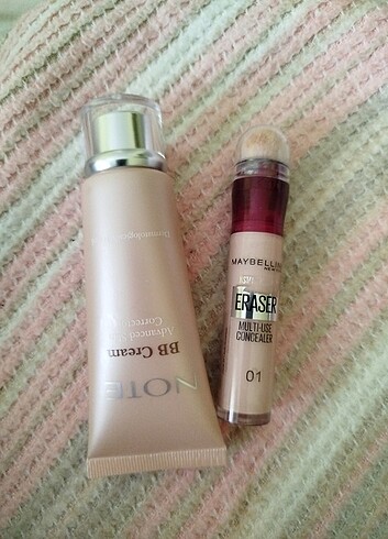 Note Bb Krem ve Maybelline Kapatıcı