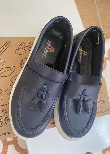 Lacivert  Erkek Çocuk Püsküllü Günlük Ayakkabı - Görsel 4