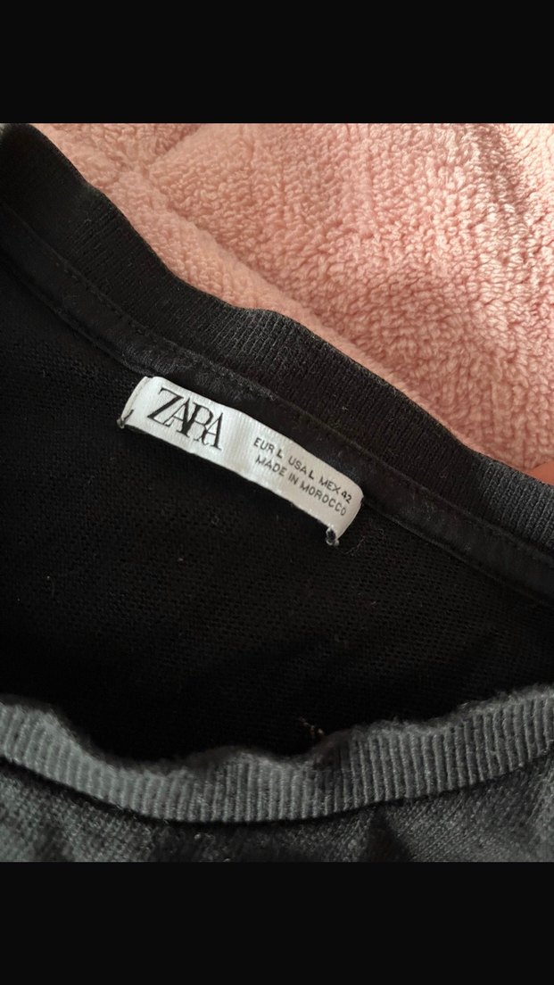 Orjinal Zara Siyah Erkek Kısa Kollu Tişört - Görsel 3