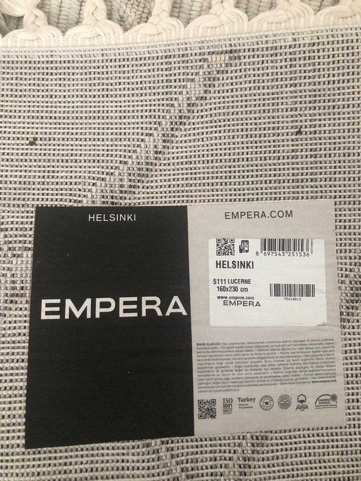 Çağdaş Gri Desensiz Halı İkili - Görsel 4