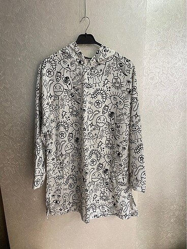 Kadın sweatshirt tunik kapşonlu