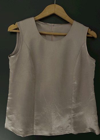 Kolsuz Krem Renk Bluz - Görsel 3