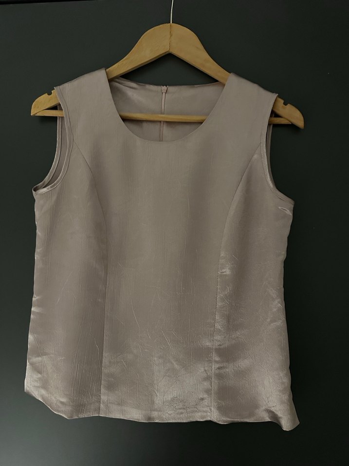 Kolsuz Krem Renk Bluz - Görsel 2