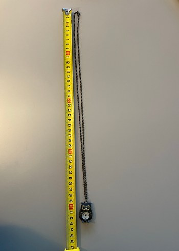 Baykuş Figürlü Saatli Zincir Kolye - Görsel 5