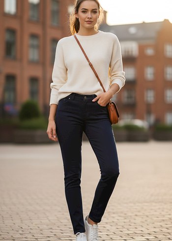 Dar Kesim Kadın Pantolon - Görsel 2