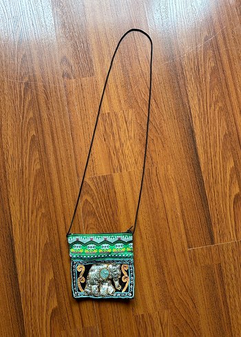 Pul İşlemeli Nakışlı Bohem Kadın Çanta - Görsel 3