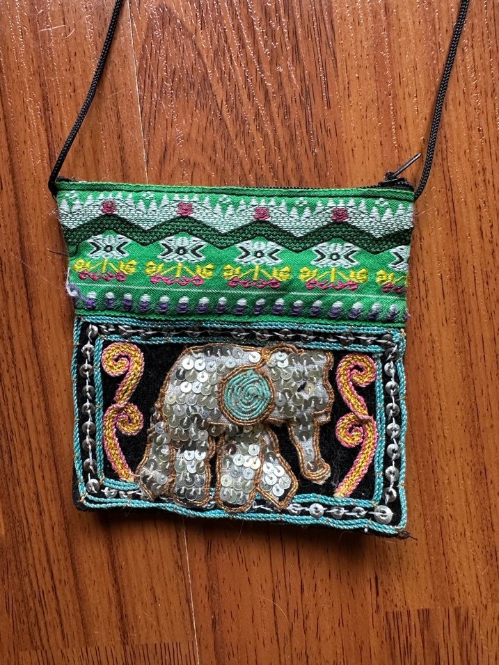 Pul İşlemeli Nakışlı Bohem Kadın Çanta - Görsel 2