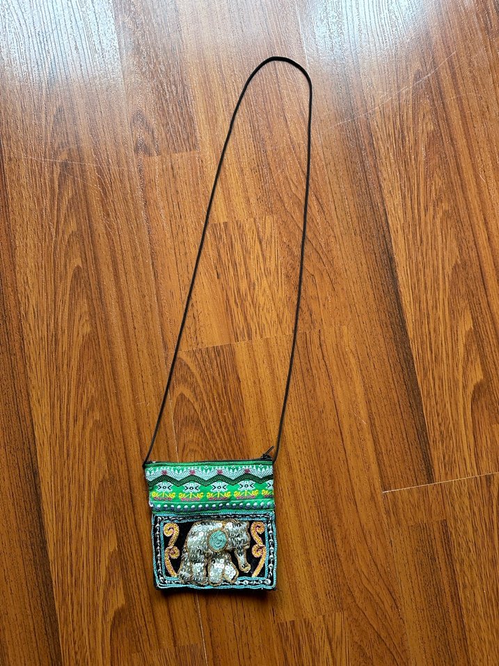 Pul İşlemeli Nakışlı Bohem Kadın Çanta - Görsel 3