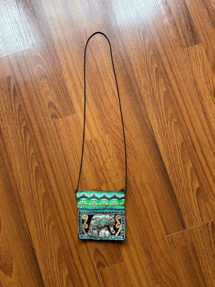 Pul İşlemeli Nakışlı Bohem Kadın Çanta - Görsel 4