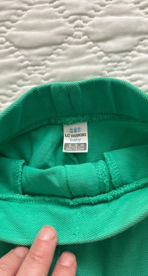 Düğmeli Erkek Yeşil Şort - Görsel 2