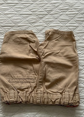 Erkek Çocuk Bej Pamuklu Kemerli Şort - Görsel 2