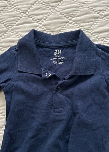 Lacivert Uzun Kollu Bebek Body - Görsel 2