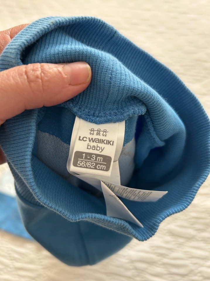 Mavi Erkek Bebek Triko Pantolonlar - Görsel 3