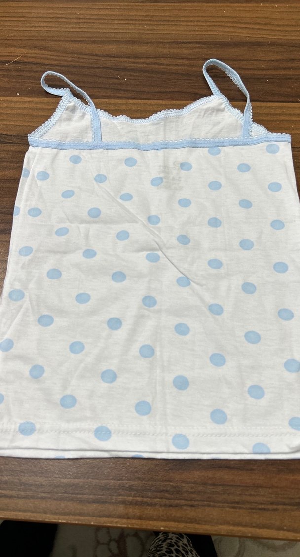 Bebek Beyaz Puantiyeli Atlet - Görsel 2