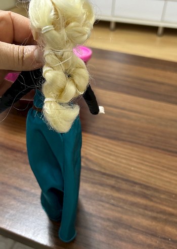 Turkuaz Uzun Elbiseli Koyu Ton Bebek - Görsel 2